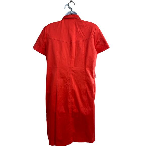 Chicos Coral‎ Short Sleeves Button Down Dress Size 1 (Size 8) - Picture 2 of 7